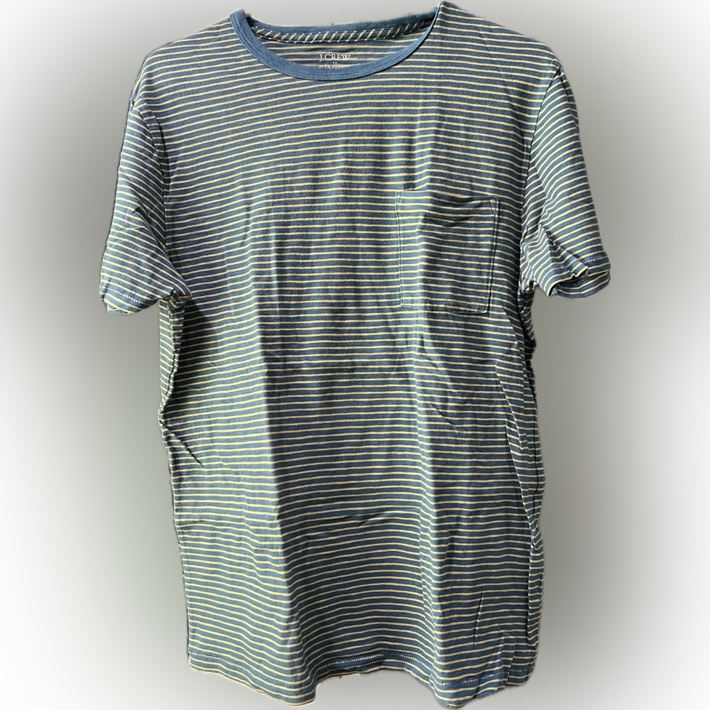 J. Crew Blue Striped Tee